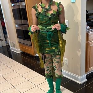 Spirit Evergreen Enchantress Costume with Gold Highlights
